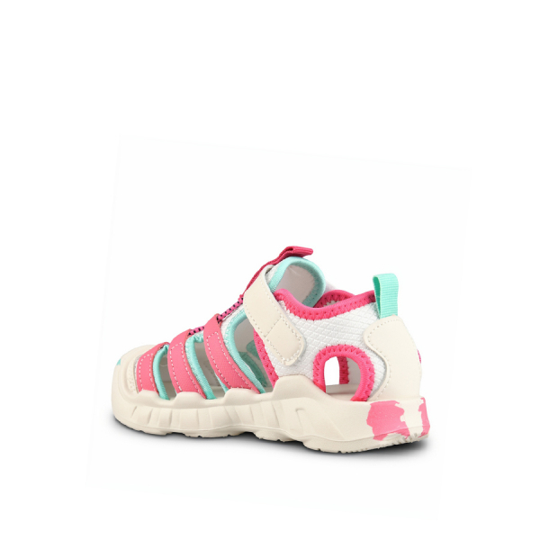 kids sandals eco leather/textile white/pink 0161792
