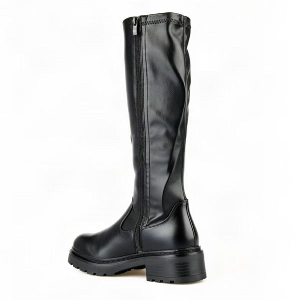 lady's high boots synthetic leather black 0163218