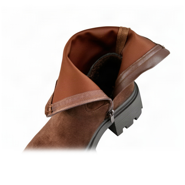lady's boots textile brown 0162412