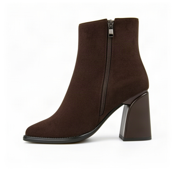 lady's boots textile brown 0162114