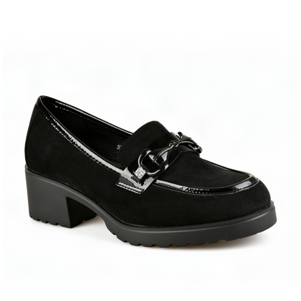 lady's shoes textile/synthetic leather black