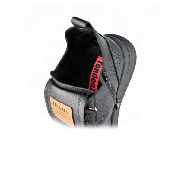 lady's boots genuin leather black 0162860