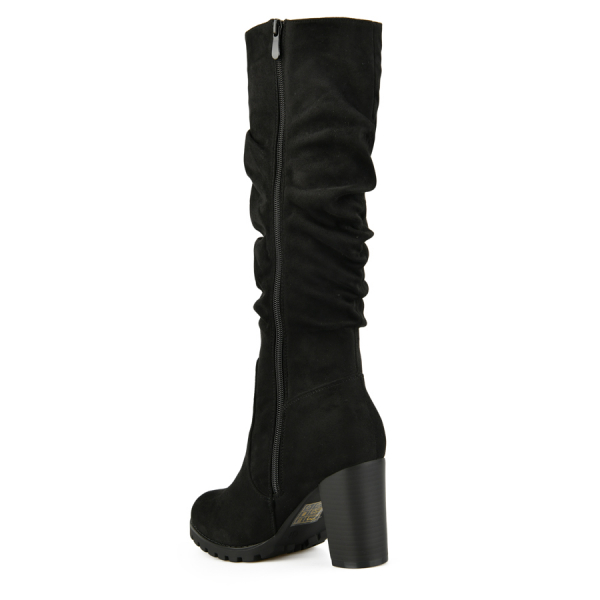 lady's high boots textiles black 0162022