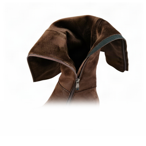 lady's high boots textile brown 0163407