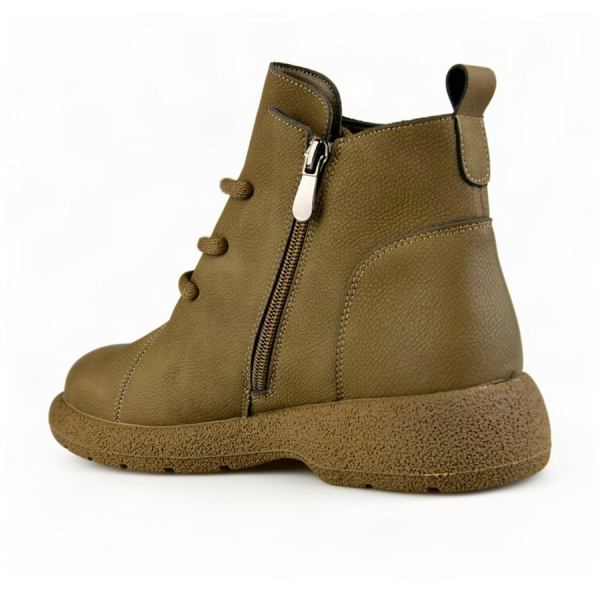 lady's boots genuin leather green 0162857