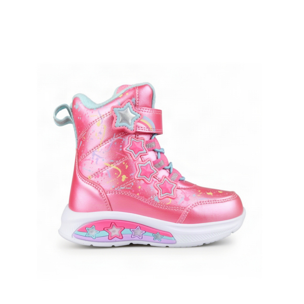 kids boots synthetic leather pink 0162289