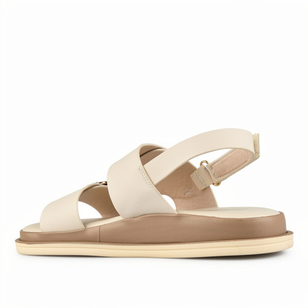 lady's sandals synthetic leather white 0161177