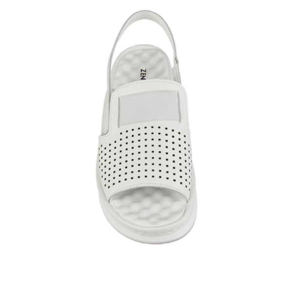 lady's sandals genuin leather white 0163746