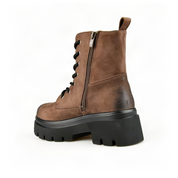 lady's boots textile brown 0163221