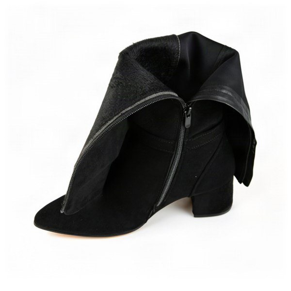 lady's high boots textile black 0162573