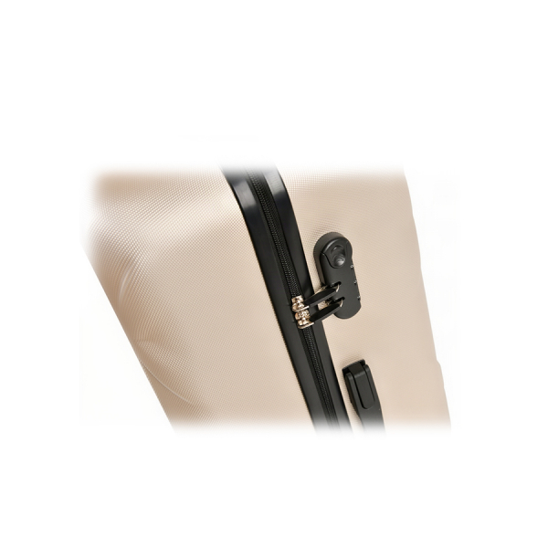 big suitcase ABS plastic  beige 0163656