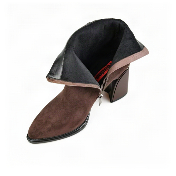 lady's boots textile brown 0162114