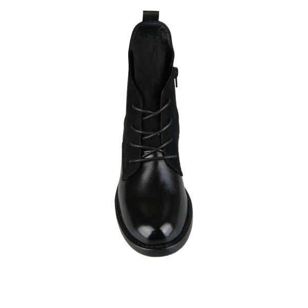 lady's boots textile/synthetic leather black 0162906