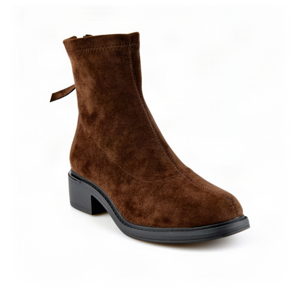 lady's boots textile brown 0162514