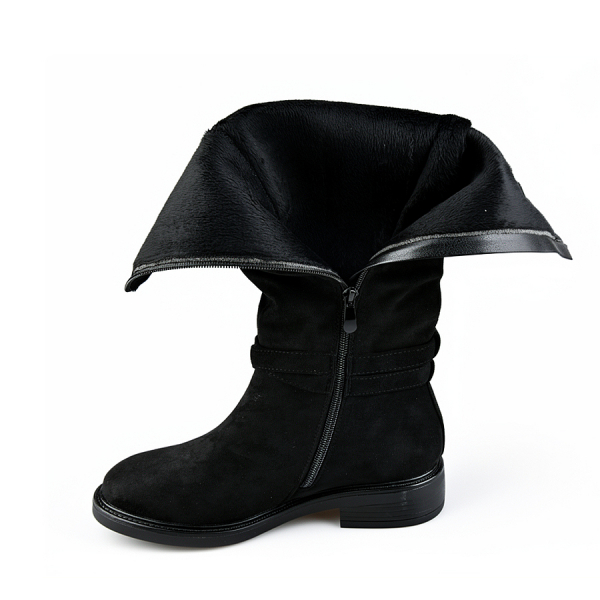 lady's high boots textiles black 0162799