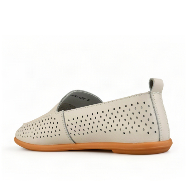 lady's shoes genuin leather beige 0164119