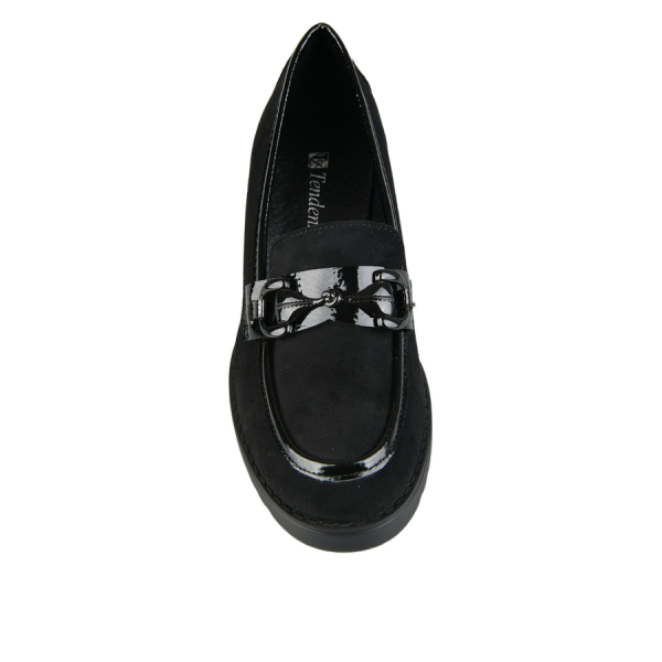 lady's shoes textile/synthetic leather black 0162900