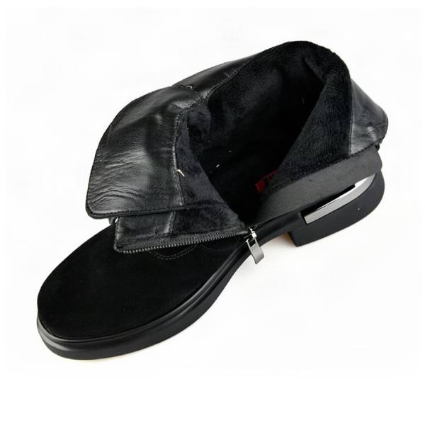 lady's boots genuin leather black 0162879