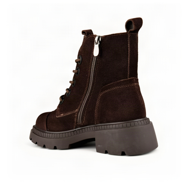 lady's boots genuin leather brown 0162667