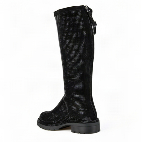 lady's high boots textile black 0162444