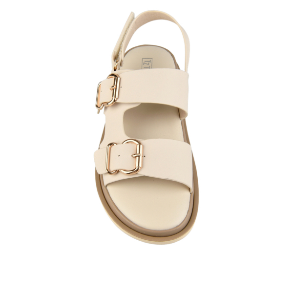 lady's sandals synthetic leather white 0161177