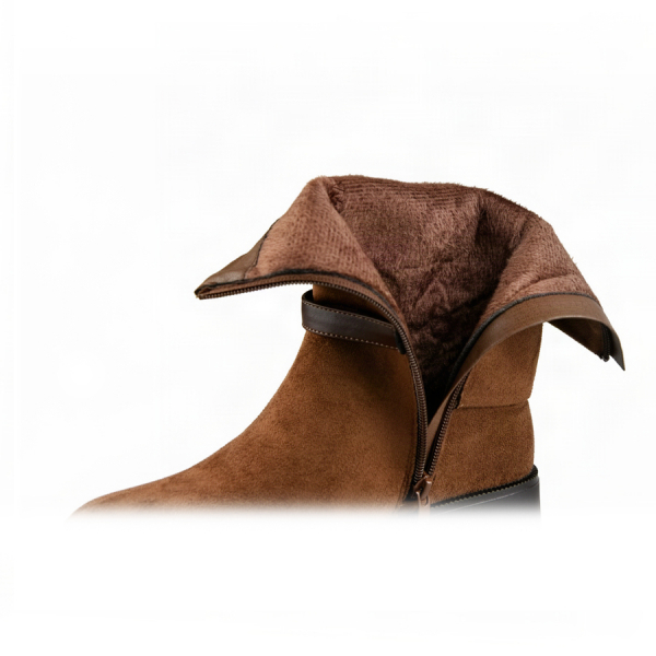 lady's boots textile brown 0162480