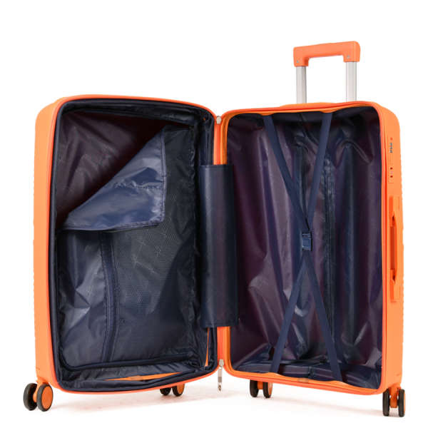 medium suitcase polypropylene orange 0161434