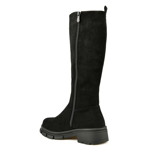 lady's high boots textiles black 0162027