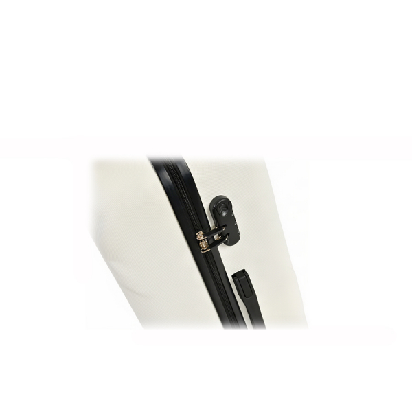 medium suitcase ABS plastic beige 0163661