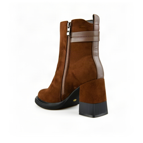 lady's boots textile brown 0162095