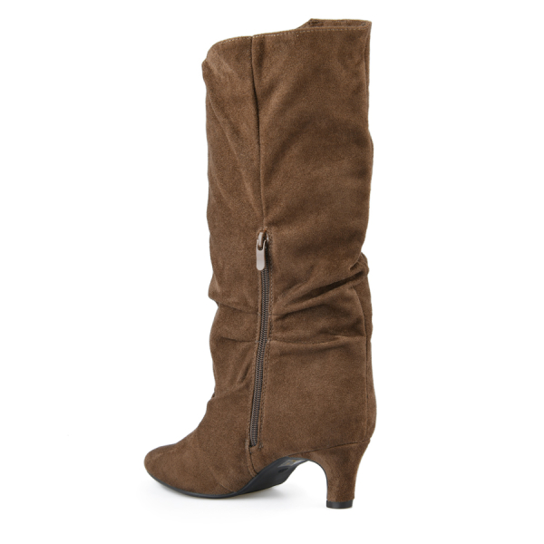 lady's high boots textile light brown 0162571