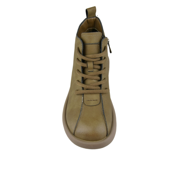 lady's boots genuin leather green 0162849