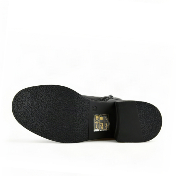 lady's high boots textile/synthetic leather black 0162438
