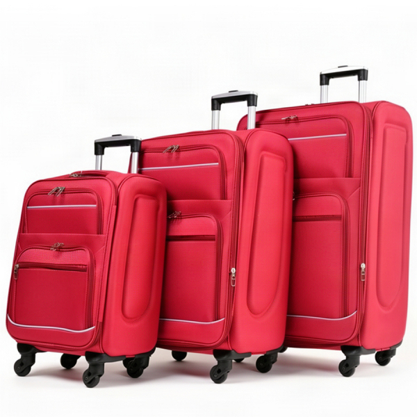 medium suitcase textile red 0163733
