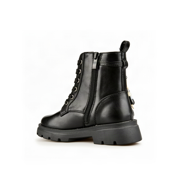 kids boots synthetic leather black 0162538