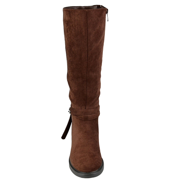 lady's high boots textiles brown 0162800