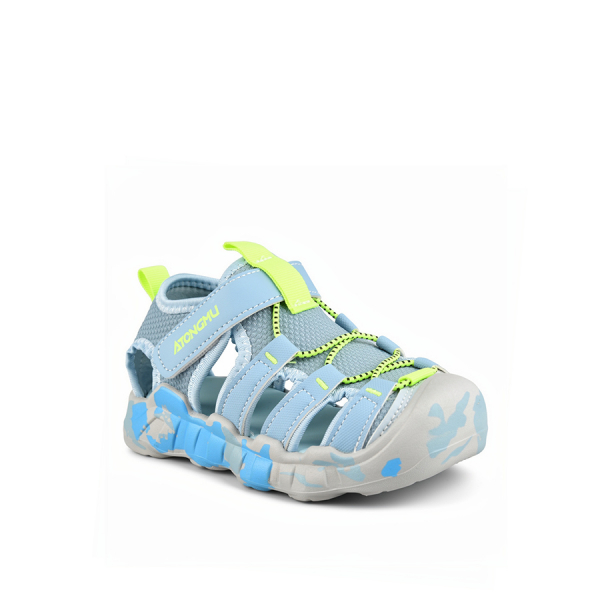 kids sandals eco leather/textile blue/green 0161793