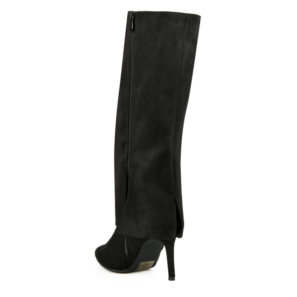 lady's high boots textiles black 0162021