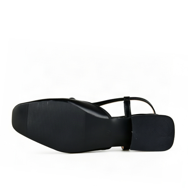 lady's sandals synthetic leather black 0164201