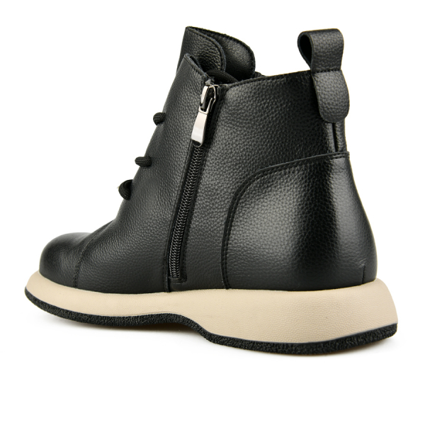 lady's boots genuin leather black 0162884