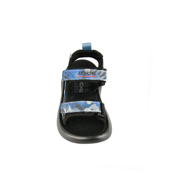 kids sandals eco leather/textile blue/green 0161805