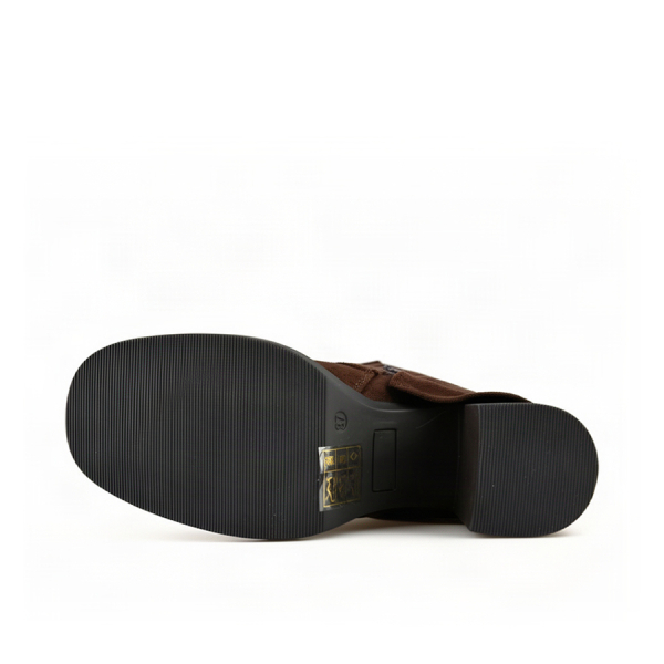 lady's high boots textile brown 0162814