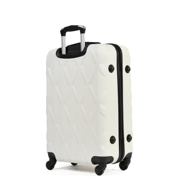 medium suitcase ABS plastic beige 0163661