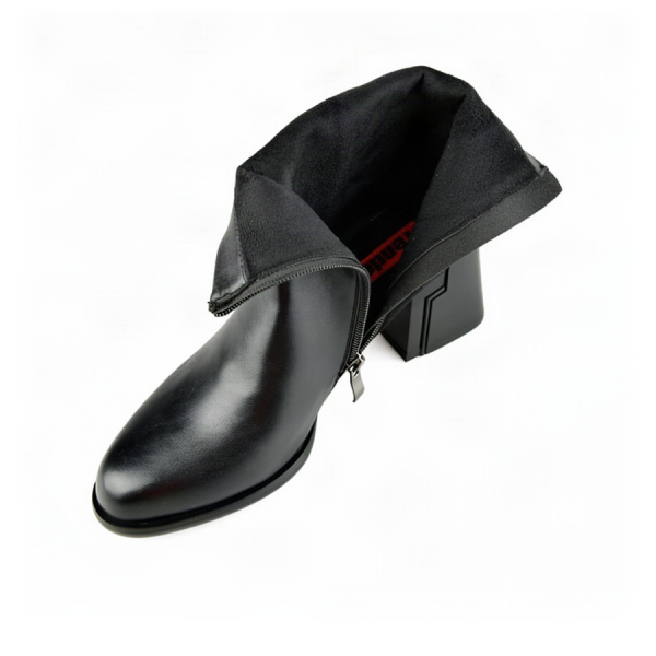 lady's high boots synthetic leather/textile black 0162099