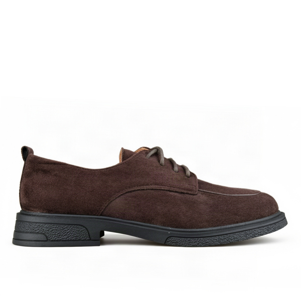 lady's shoes textile brown