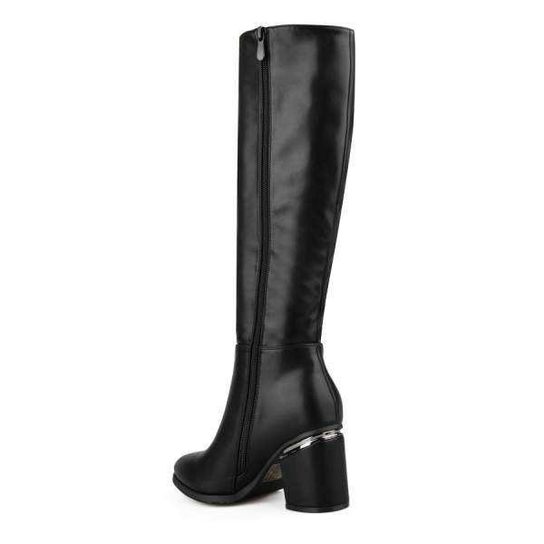 lady's high boots synthetic leather black 0162028