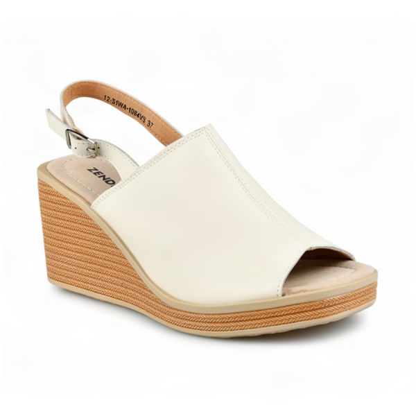 lady's sandals genuin leather beige 0163743