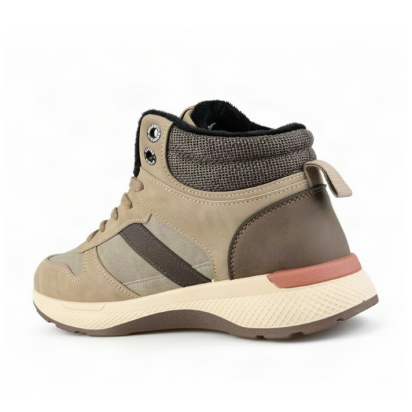 men's boots synthetic leather brown 0162604
