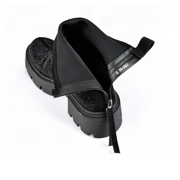 lady's boots textile black 0162413