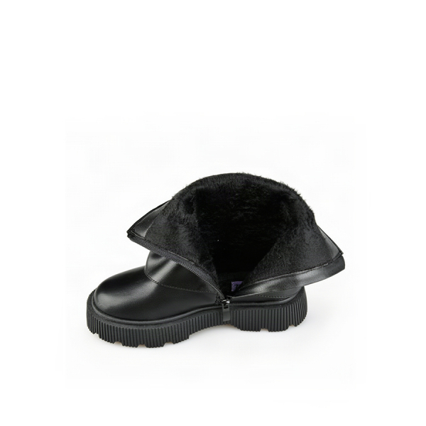 kids boots synthetic leather black 0162547